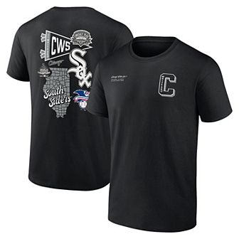 Men's Fanatics Branded Black Chicago White Sox Split Zone T-Shirt
