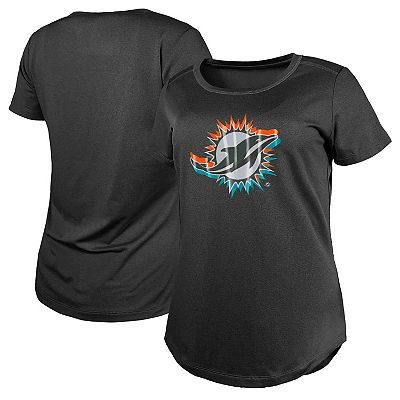 Women's New Era Charcoal Miami Dolphins 2024 NFL Draft T-Shirt