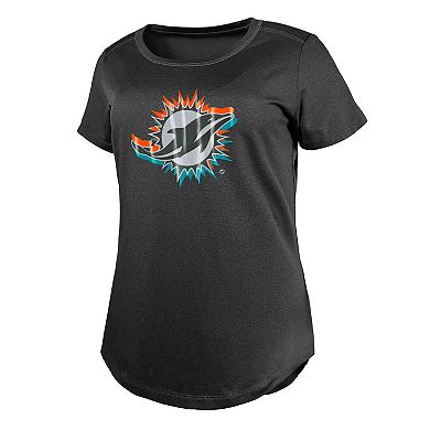 Women's New Era  Charcoal Miami Dolphins 2024 NFL Draft T-Shirt