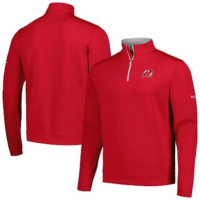 Men's Columbia Red New Jersey Devils Wickham Hills Omni-Wick Quarter-Zip Jacket