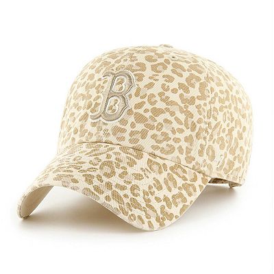 Women s 47 Natural Boston Red Sox Panthera Clean Up Adjustable Hat