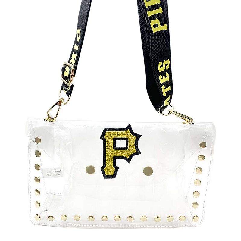 Cuce Pittsburgh Pirates Crystal Clear Envelope Crossbody Bag, Team