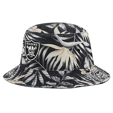 Men's '47 Black Las Vegas Raiders Tropicalia Bucket Hat