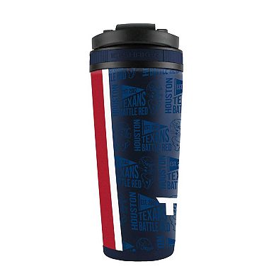 WinCraft Houston Texans 26oz. 4D Stainless Steel Ice Shaker Bottle
