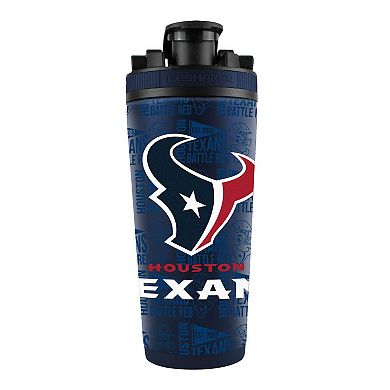 WinCraft Houston Texans 26oz. 4D Stainless Steel Ice Shaker Bottle