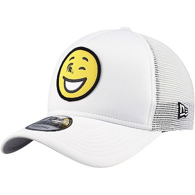 Men's New Era White Michigan State Spartans Wink Foam Trucker Adjustable Hat