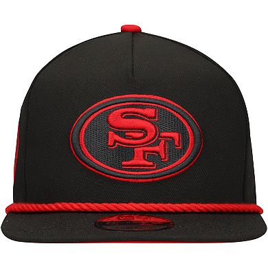 Men's New Era Black San Francisco 49ers Captain Snapback Hat