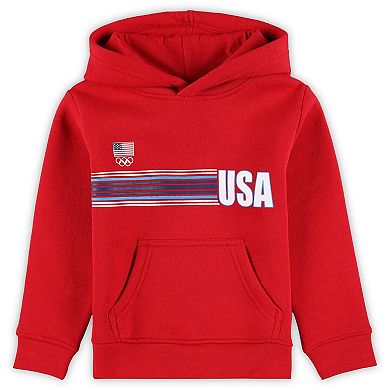 Toddler Red Team USA Sunset Pullover Hoodie