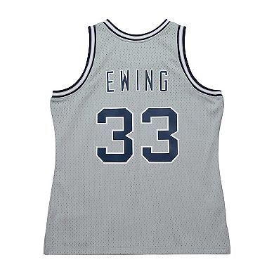Men's Mitchell & Ness Patrick Ewing Gray Georgetown Hoyas 1983/84 Swingman Player Jersey