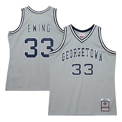 Men's Mitchell & Ness Patrick Ewing Gray Georgetown Hoyas 1983/84 Swingman Player Jersey
