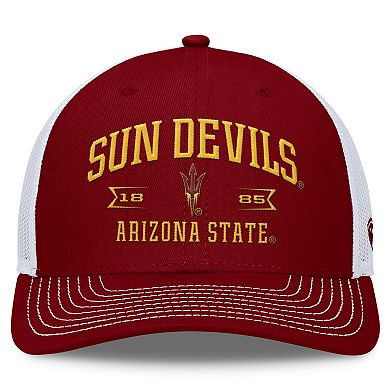 Men's Top of the World Maroon Arizona State Sun Devils Carson Trucker Adjustable Hat