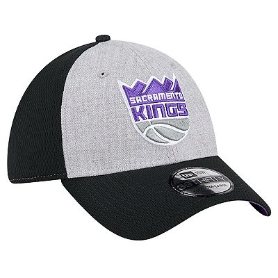 Men's New Era Heather Gray/Black Sacramento Kings Two-Tone