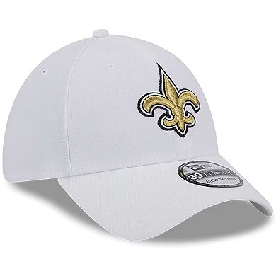 Men's New Era White New Orleans Saints Main 39THIRTY Flex Hat