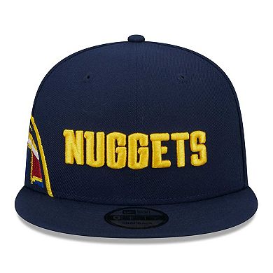 Men's New Era Navy Denver Nuggets Side Logo 9FIFTY Snapback Hat