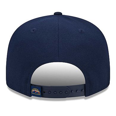 Men's New Era Navy Denver Nuggets Side Logo 9FIFTY Snapback Hat