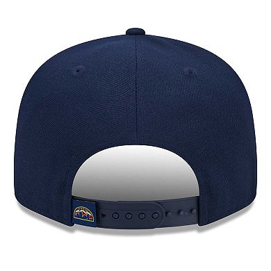 Men's New Era Navy Denver Nuggets Side Logo 9FIFTY Snapback Hat