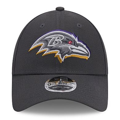 Men's New Era  Graphite Baltimore Ravens 2024 NFL Draft 9FORTY Adjustable Hat