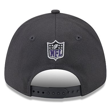 Men's New Era  Graphite Baltimore Ravens 2024 NFL Draft 9FORTY Adjustable Hat