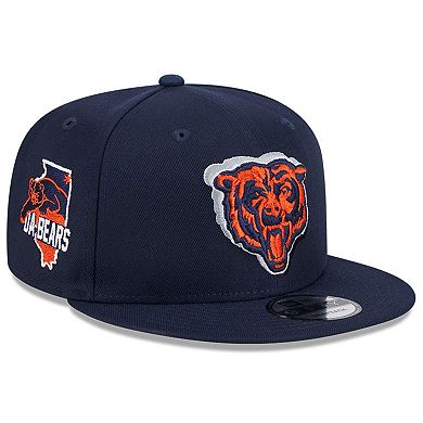 Men's New Era Navy Chicago Bears 2024 NFL Draft 9FIFTY Snapback Hat