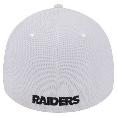 Men's New Era White Las Vegas Raiders Active 39THIRTY Flex Hat