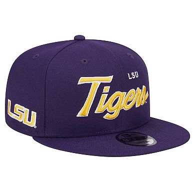 Men's New Era Purple LSU Tigers Team Script 9FIFTY Snapback Hat