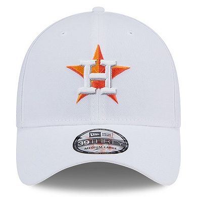 Men's New Era White Houston Astros Evergreen 39THIRTY Flex Hat