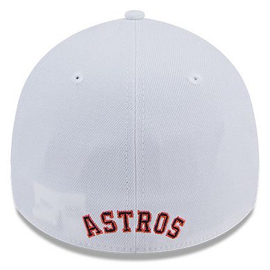 Men's New Era White Houston Astros Evergreen 39THIRTY Flex Hat