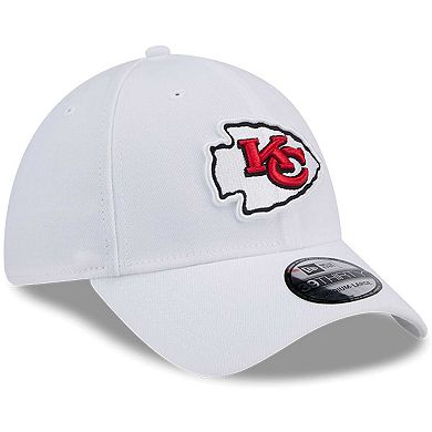 Men's New Era White Kansas City Chiefs Main 39THIRTY Flex Hat