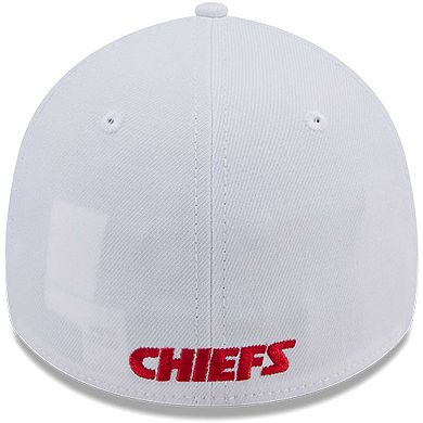 Men's New Era White Kansas City Chiefs Main 39THIRTY Flex Hat