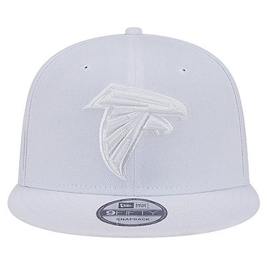 Men's New Era Atlanta Falcons Main White on White 9FIFTY Snapback Hat