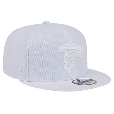 Men's New Era Atlanta Falcons Main White on White 9FIFTY Snapback Hat
