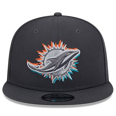 Men's New Era  Graphite Miami Dolphins 2024 NFL Draft 9FIFTY Snapback Hat