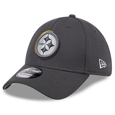 Men's New Era  Graphite Pittsburgh Steelers 2024 NFL Draft 39THIRTY Flex Hat