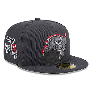 Men's New Era  Graphite Tampa Bay Buccaneers Official 2024 NFL Draft On Stage 59FIFTY Fitted Hat