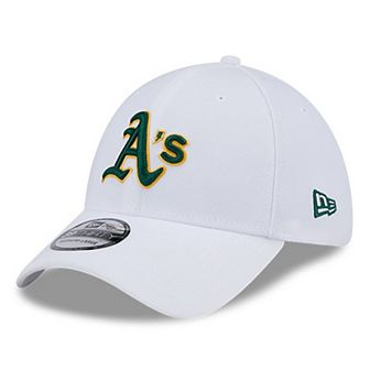 Men's New Era White Oakland Athletics Evergreen 39THIRTY Flex Hat