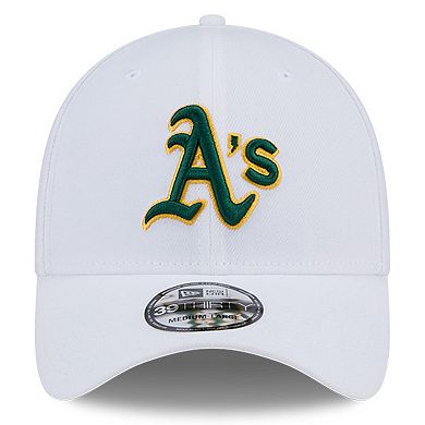 Men's New Era White Oakland Athletics Evergreen 39THIRTY Flex Hat