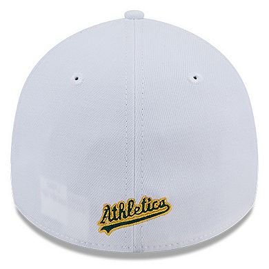 Men's New Era White Oakland Athletics Evergreen 39THIRTY Flex Hat