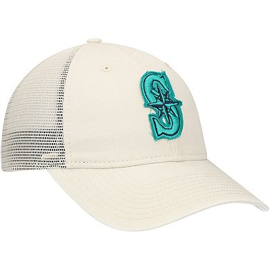 Men's New Era Stone Seattle Mariners Game Day 9TWENTY Adjustable Trucker Hat