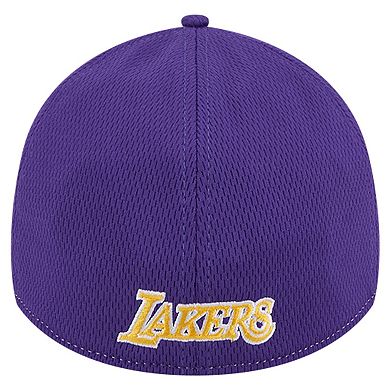 Men's New Era Heather Gray/Purple Los Angeles Lakers Two-Tone 39THIRTY Flex Hat