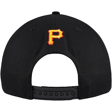 Men's '47 Black Pittsburgh Pirates Wax Pack Collection Premier Hitch Adjustable Hat