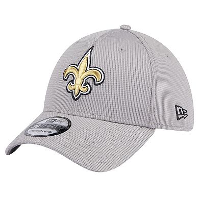 Men's New Era Gray New Orleans Saints Active 39THIRTY Flex Hat