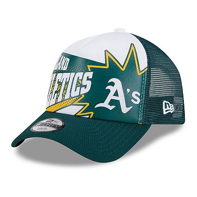 Youth New Era Green Oakland Athletics Boom 9FORTY Adjustable Hat