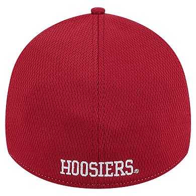 Men's New Era Heather Gray/Crimson Indiana Hoosiers Two-Tone 39THIRTY Flex Hat