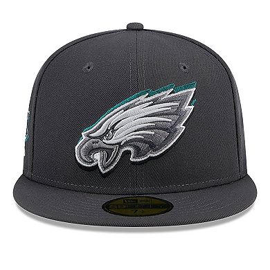 Men's New Era  Graphite Philadelphia Eagles Official 2024 NFL Draft On Stage 59FIFTY Fitted Hat