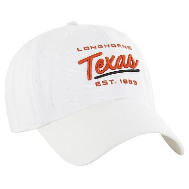 Women's '47 White Texas Longhorns Sidney Clean Up Adjustable Hat