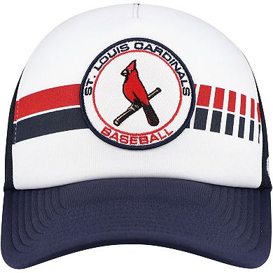 Men's '47 White/Navy St. Louis Cardinals Cooperstown Collection Wax Pack Express Trucker Adjustable Hat