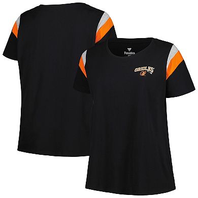 Women's Profile Black Baltimore Orioles Plus Size Scoop Neck T-Shirt