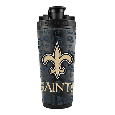 WinCraft New Orleans Saints 26oz. 4D Stainless Steel Ice Shaker Bottle