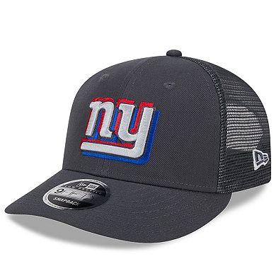 Men's New Era  Graphite New York Giants 2024 NFL Draft Low Profile Trucker 9FIFTY Snapback Hat