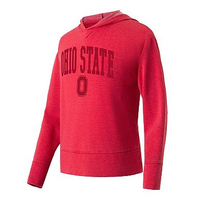 Women's Concepts Sport Scarlet Ohio State Buckeyes Volley Long Sleeve Hoodie T-Shirt